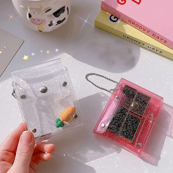 Transparent Pvc Taske Nøglepose Mini Kosmetik