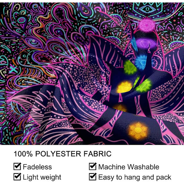 Tapet af de syv chakraer - Boho Mandala spirituel tapet