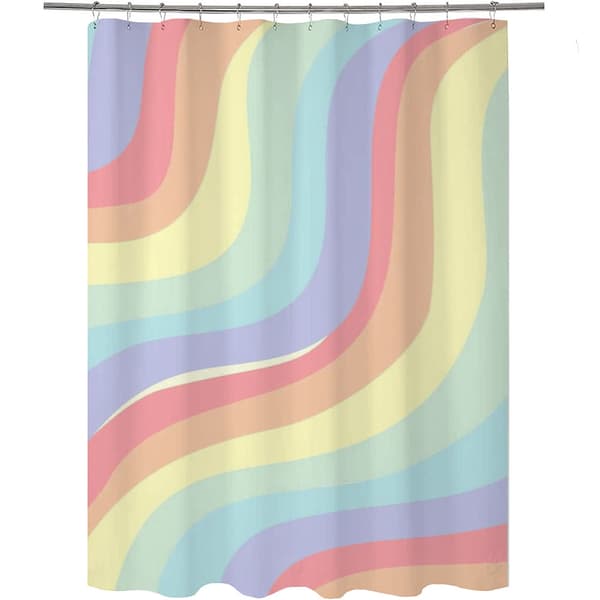 Vakker polyester vanntett dusjforheng, 180*180cm, med kroker