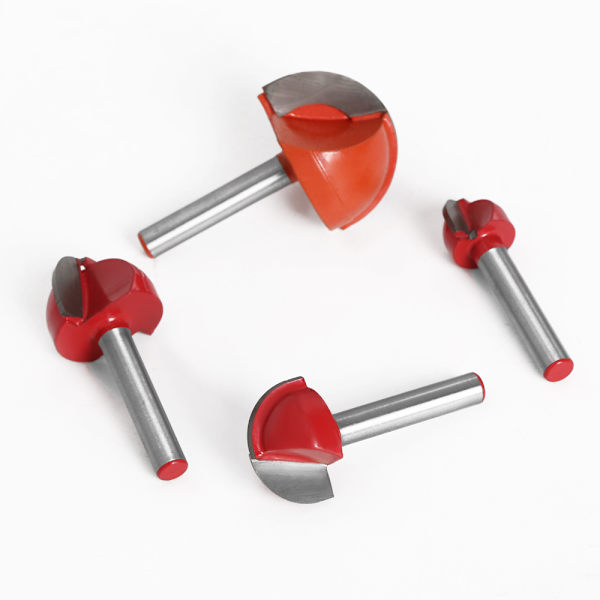 4 kpl 6 mm varren reitittimen ydinlaatikon terät CNC pyöreä ura jyrsin puuntyöstötyökalut 16 mm/22 mm/25 mm/32 mm