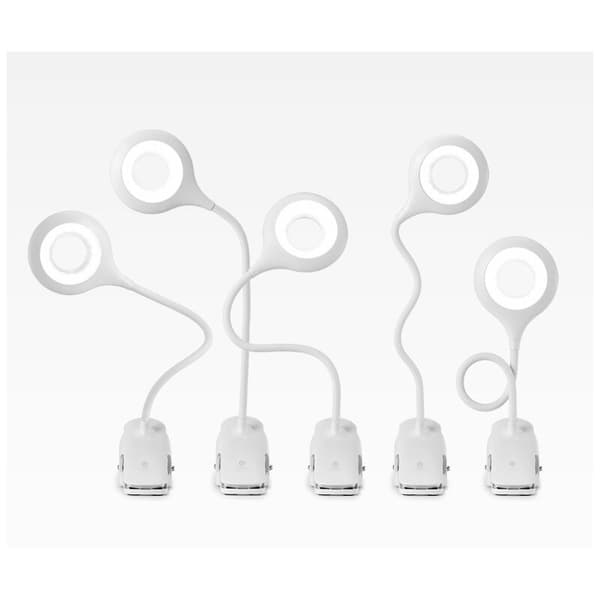 Genopladelig Trådløs LED Skrivebordslampe, Læsebogslampe med 16LED