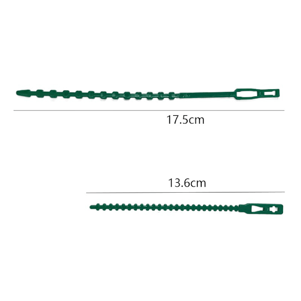 Justerbare plantebindere Pakke med 200 - Plastbånd til hage - Gjenbrukbare kabelbindere