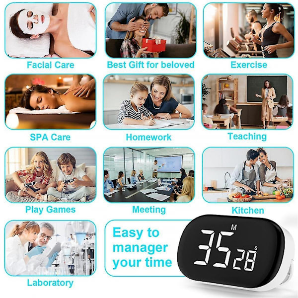 Digital køkkentimer Digital timer Æggeur Digital køkkentimer Stopur Alarmur
