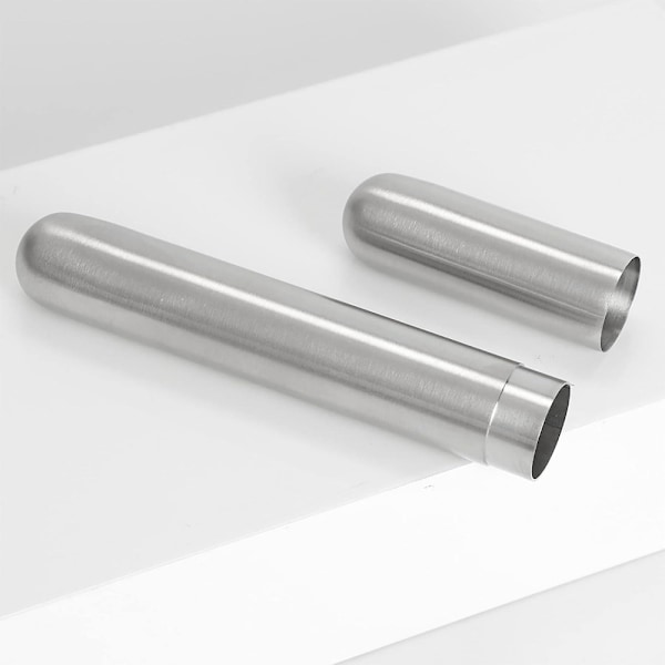 1 stk. rustfrit stålcigar etui cigar rør bærbar cigarholder