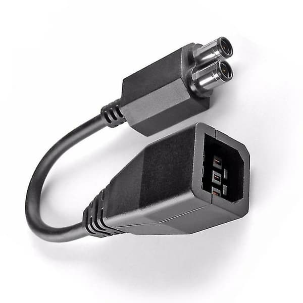 2-port strømadapterkonverter AC-adapterkabel kompatibel med Xbox 360 til Xbox