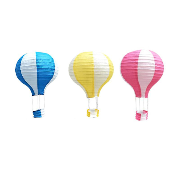 Varmtluftballon Papir lanterne Foldbar Dekoration Papir lanterne F