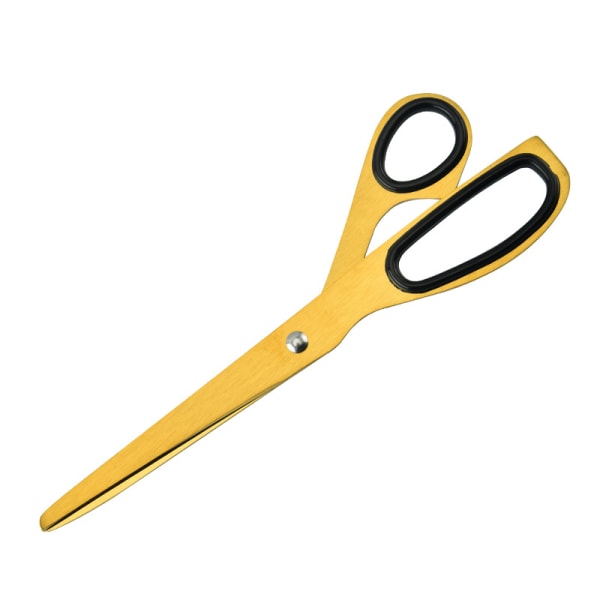 Golden Stainless Steel Scissors Household Office Ribbon-cutting S