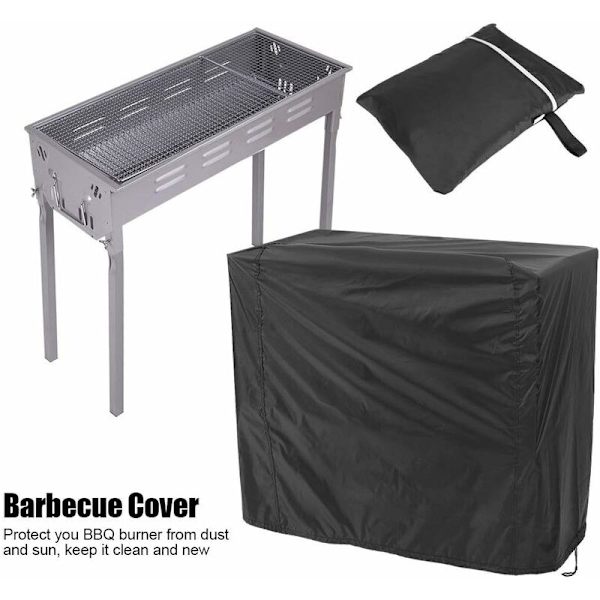 BBQ-överdrag, vattentätt BBQ-överdrag för utomhusgrill, väderbeständigt BBQ-överdrag för grill (80x66x110cm)