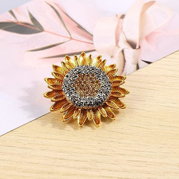 Smycken för kvinnor solros brosch pin för kvinnor mode