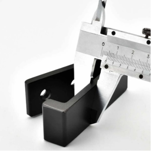 Set med 4 hopfällbara väggkrokar, aluminiumlegering 90° hopfällbara klädkrokar - Svart