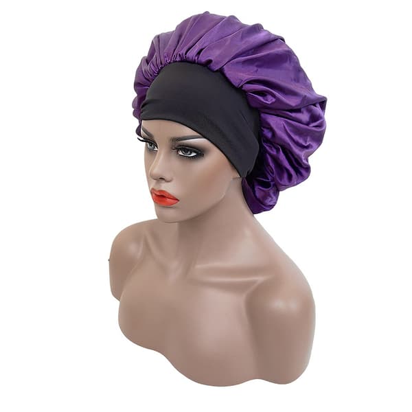Satin Bonnet, 3 stk. Silke Hår Bonnet til Kvinder Hårpleje, Blød Søvn