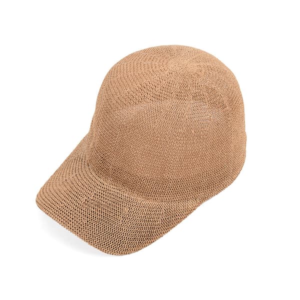 Mænd Kvinder Halm Baseball Cap Hat Hul Justerbar Åndbar Sol