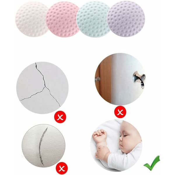 Dörrstoppar, 2-pack mjuka vägg- och möbelskydd, dörrstopp