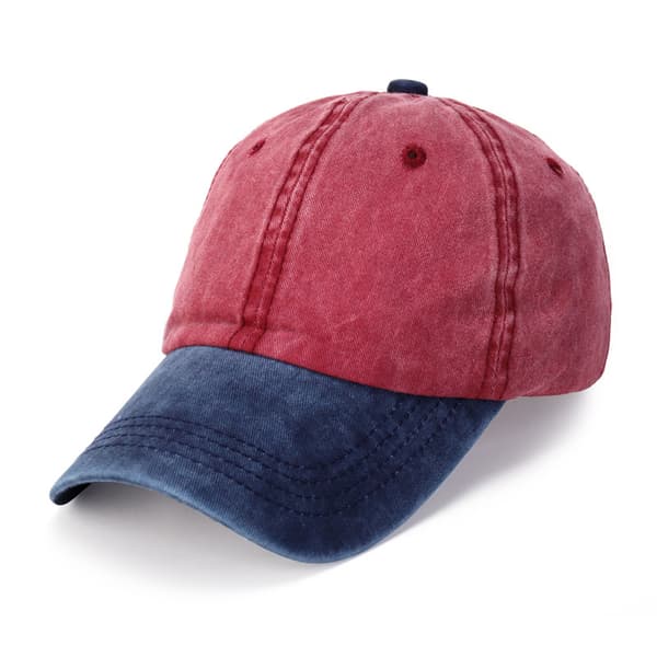 Mænd og kvinder Baseball Cap Vasket Bomulds Cap Plain Justerbar Dad Hat