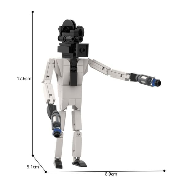 Toalett Cameraman Speakerman Titan Skräckspel Modell Leksaker Samlarobjekt