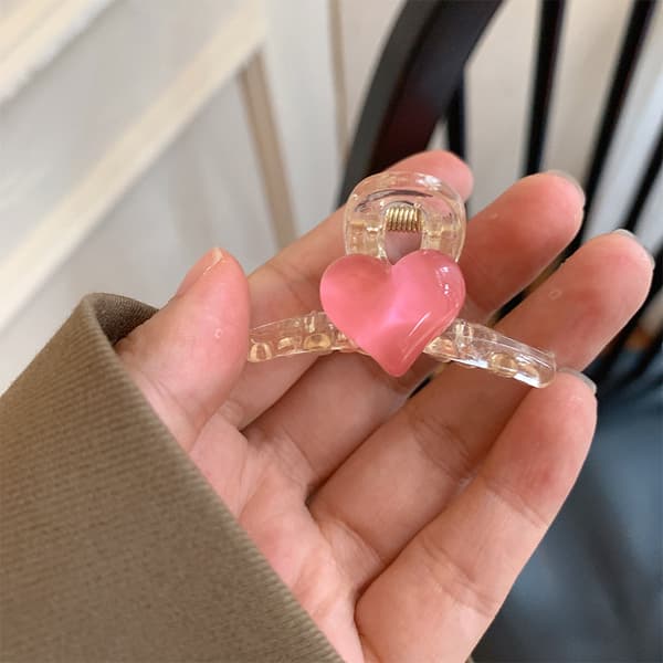 Hårklämmor Hjärta Söt Hårklämmor 4 st
