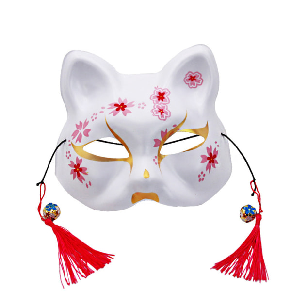 2-pack Fox Mask Juldräkt Utsökt Half Face Cat Mask Fo