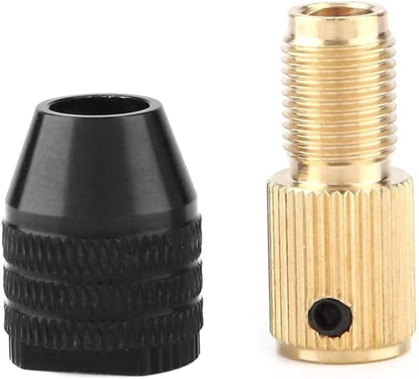 Mini nyckellös chuck borrchuckadapter, mini borrchuck, klämkapacitet borr (5 mm hål)