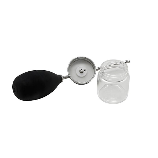 Aluminiumlock Talc Puderbläser Puderdose Friseur Talkumspender B