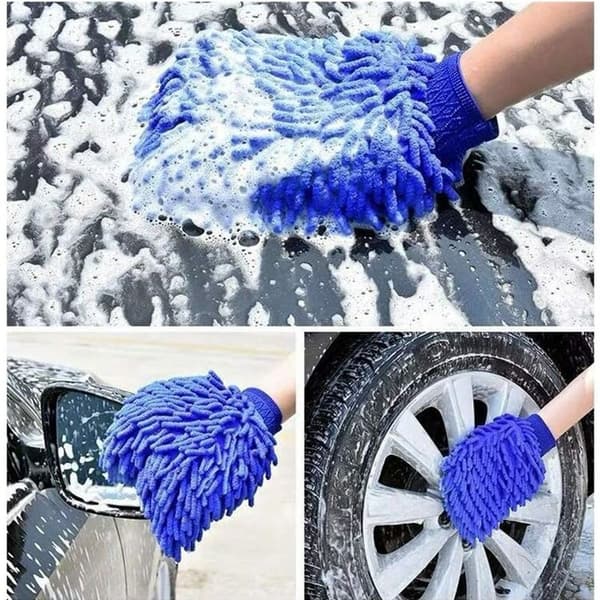 Mikrofiber Chenille Vaskehandske Bilvask Handsker til Rengøring Kitche