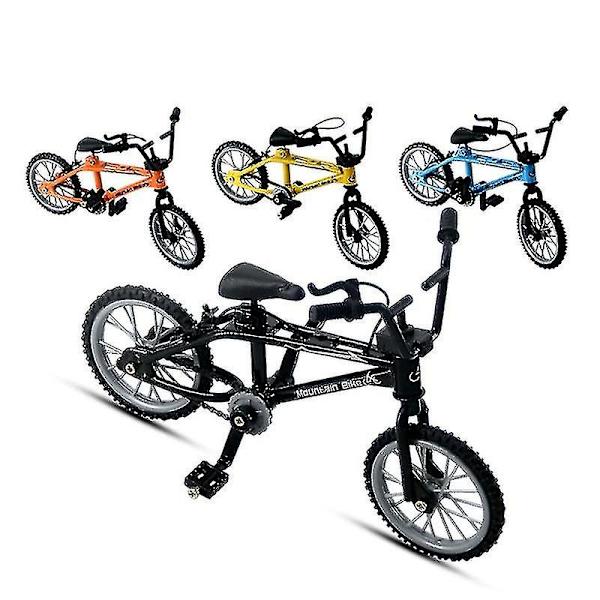 Mini Finger BMX Fan Toy, Alloy Functional Bicycle Orange (1 st, orange)
