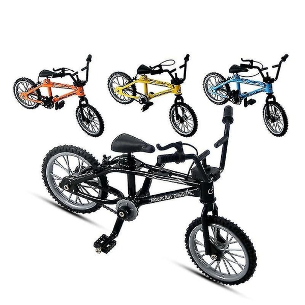 Mini Finger Bmx Fan Toy, Alloy Functional Bicycle Orange(1kpl,ora