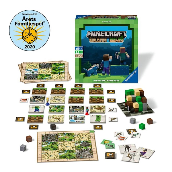 Minecraft Builders & Biomes Brädspel (SE/FI/DK/NO) multifärg