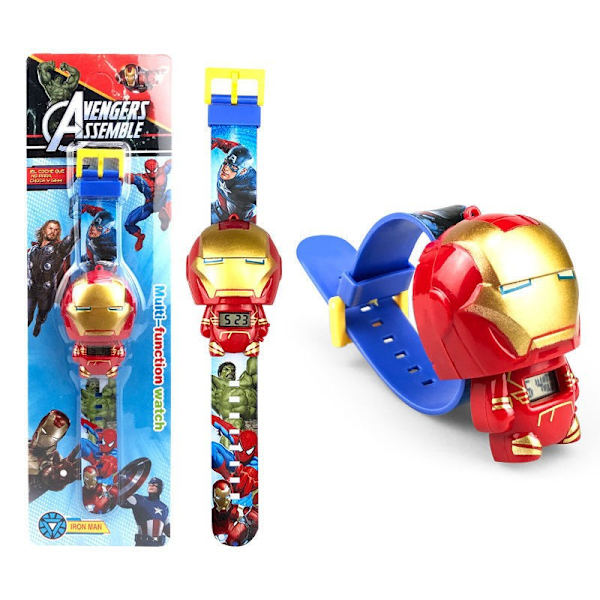 Superhelte-ur - i konstant udvikling. Hulk, Spider-Man, Captain America, Iron Man
