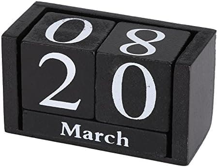 Kalenderblokk, Vintage Tre Evigvarende Skrivebordskalender Treterning