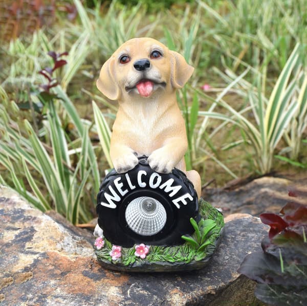 Hund Bisque Porslin Ornament