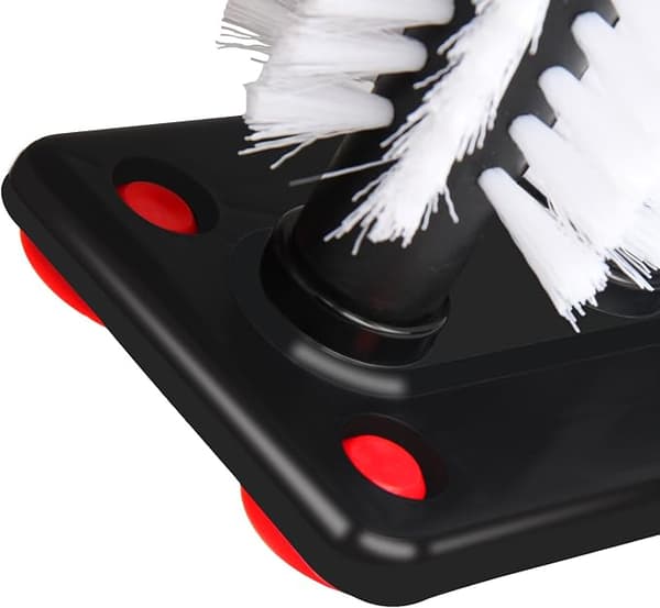 Glass Washer Brush Cleaner - 3 børster per base, sugekoppbase