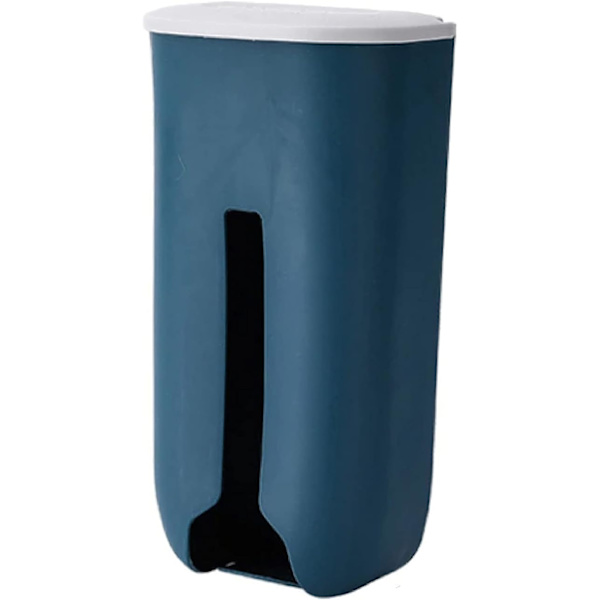 Opbevaringsholder til indkøbsposer (blå) - Dispenser til plastikposer - Organiser