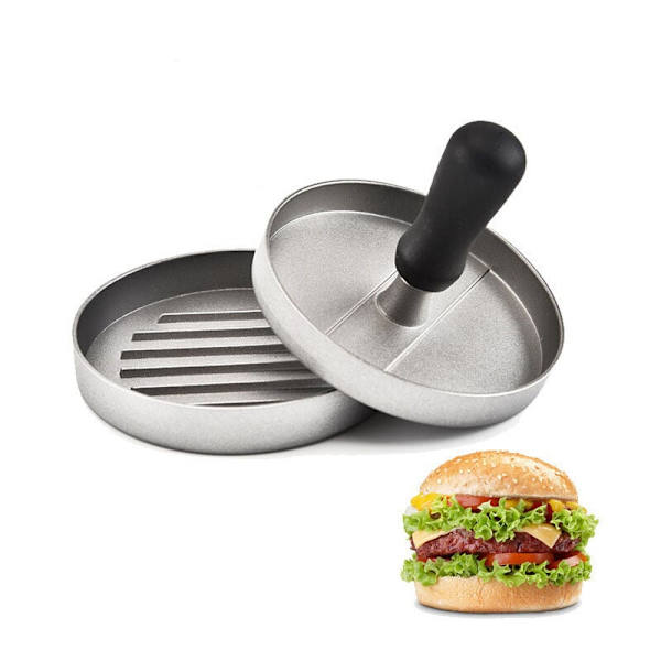 Hakket bøfpresse - Hakket bøfform - Hamburgerpresse - Lavet af støbt aluminium