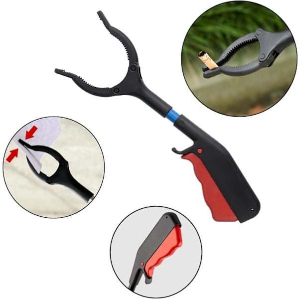 Set med 2 st griptänger för äldre 28 cm pincett för sopor för barn