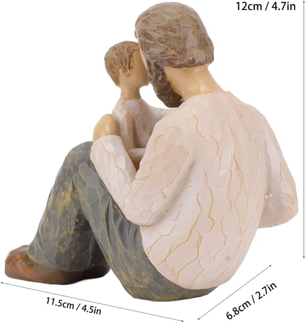 Min far Figur Far og søn Figur Far og søn Statue Ny