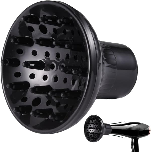 Hår Diffuser - Justerbar Hår Diffuser Tilbehør til Hårtørrer - 4.2cm til 5.2cm Hårtørrer Dyse til Krøllet eller Bølget Hår - til Frisørsalon