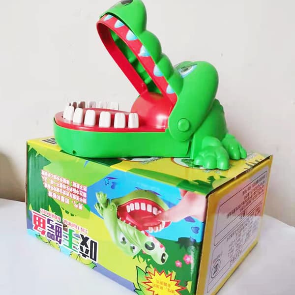 Krokodil Tandläkare - Spel & lek för barn Grön