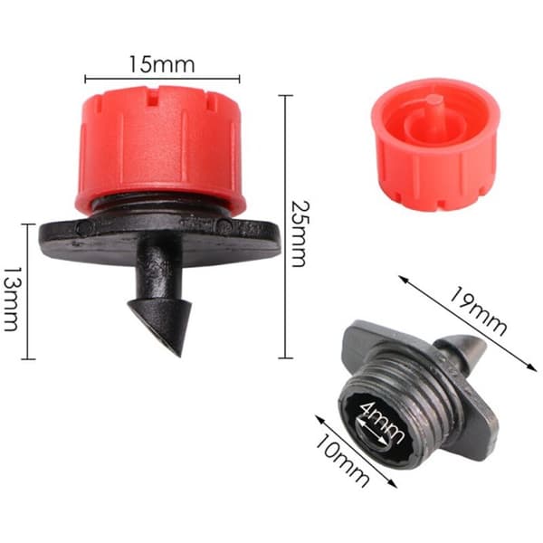 100PCS Dryppvanningsdryppere, Hageemitter Sprinklerdyser