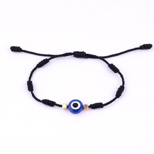 Round Pearl Evil Eye  for Brother For Boys Mens black