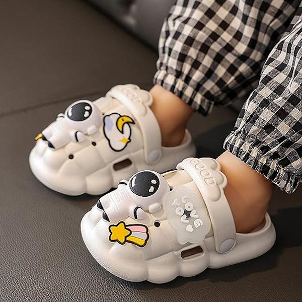Toddler Baby Boys Girls Hemma Tofflor Cartoon Slides Sandal Non S