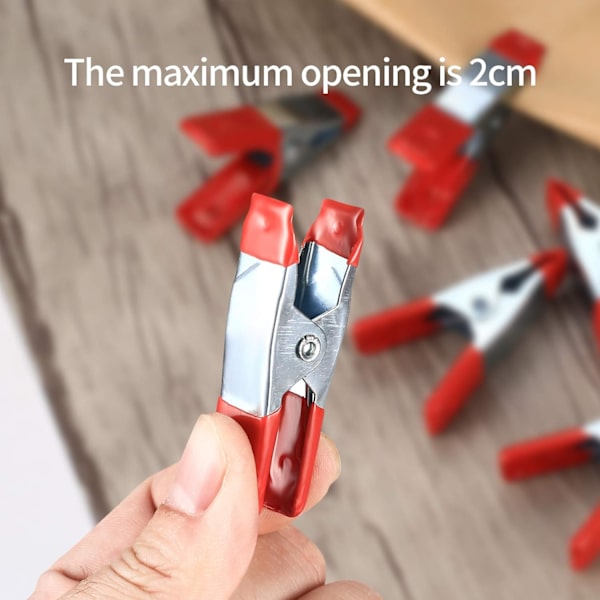 20 stk. metalfjederklemmer, modelfremstillingspincet, metalfjederklemmer,
