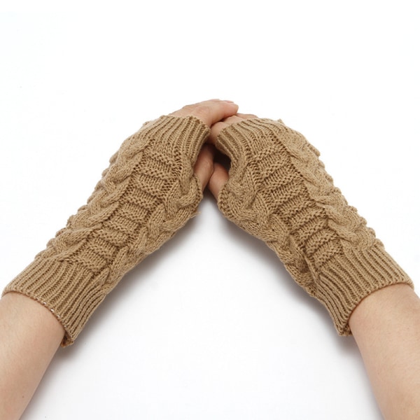 Armvarmere strikket, fingerløs og kort [20cm] - Håndledsvarmere kh