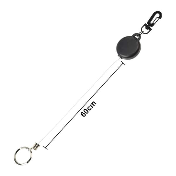 10 stk. kraftige, sammenrullbare nøkkelring-merker med 60 cm