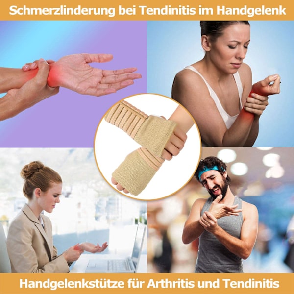 Care handledsband - Justerbar kompressionsrem - Elastisk och andningsbar