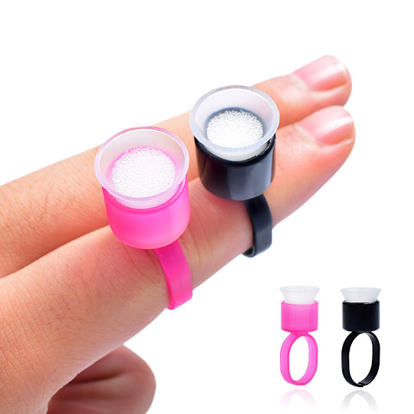 Plast, Svamp Pigment Kopp Ring För Tatuering 20st
