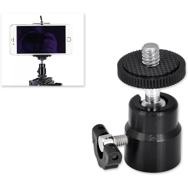 1/4 tommers blitsskoadapter med ekstra blitsskoadapter-skrue for kameraer, videokameraer, smarttelefoner, Gopro, LED-videolys, mikrofon, videomonitor (2 pakker)
