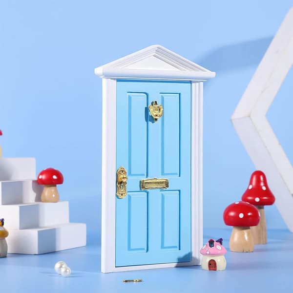 1 stk Mini Tredør Miniatyr Tredør Møbelmodell Fe