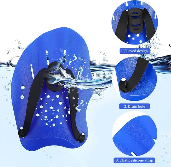 1 par blandade simningshandskar, simningshandskar, universella simningshandskar