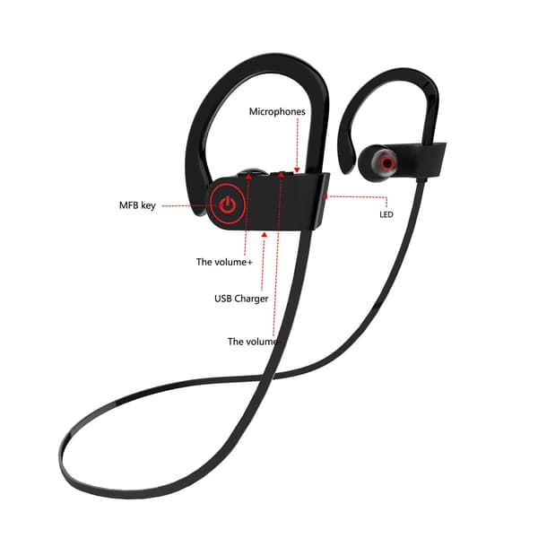Trådløse hovedtelefoner - Hovedtelefonchip, U8 Bluetooth-hovedtelefoner, løb