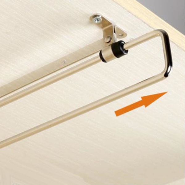 Udtrækkelig Garderobeskaft, Teleskopisk Garderobe, Rustfrit Stål, til Nemt Valg af Tøj (Størrelse: 40 cm)